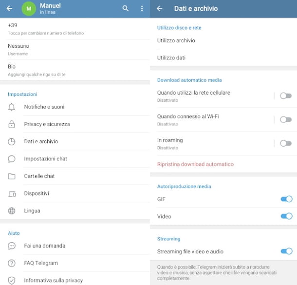 bloqueador automático de descargas de la aplicación Telegram para Android