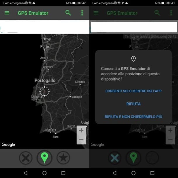Aplicación de Android de emulador de GPS