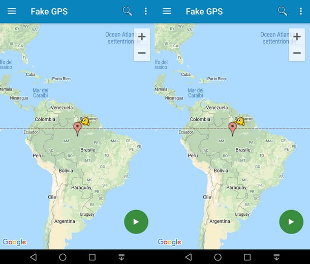 Elija la ubicación en GPS falso