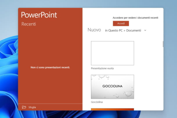 Aplicación PowerPoint para PC