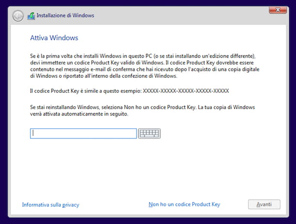 Activación de Windows 11 durante la instalación