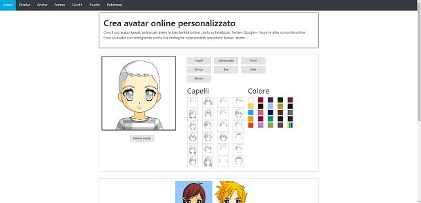 App para crear personajes de anime
