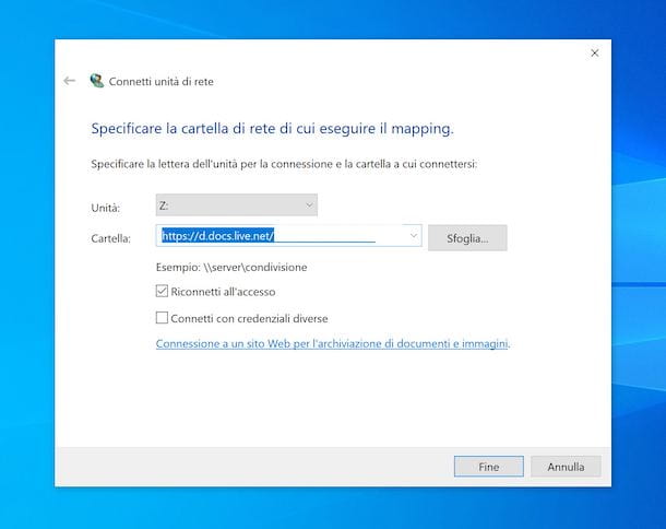 Asignaciones de OneDrive para PC con Windows