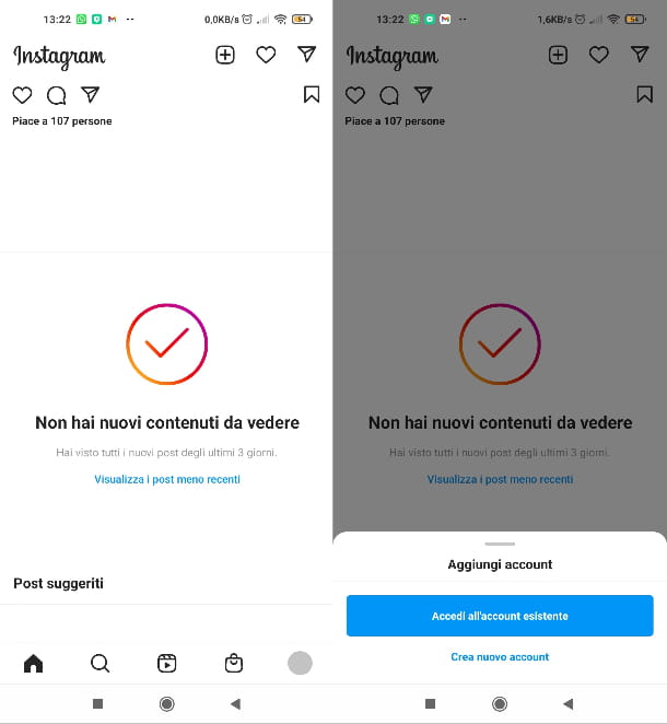 Crear una nueva cuenta de Instagram con el mismo correo electrónico
